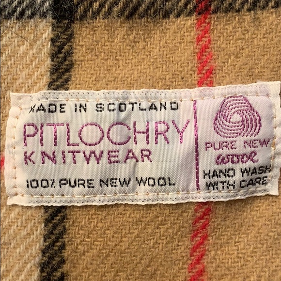 Scarf Pitlochry 100% Wool Vintage - Picture 3 of 3